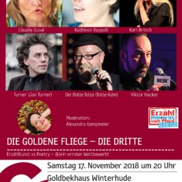 Die Goldene Fliege – Erzählkunst vs. Poetry, Hamburg, 17.11.2018, 20 h