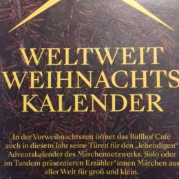 Lebendig erzählter Adventskalender im Ballhof Café Hannover, 1.12.-20.12.2019 jeweils 17.30-18.00 h