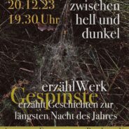 Erzählnacht „Zwischen Hell und Dunkel“, 20.12.2023 um 19.30h, Autonomes Frauenzentrum, Potsdam